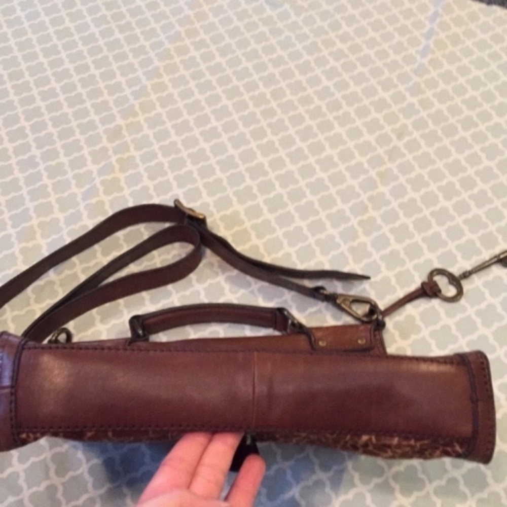 Fossil Giraffe Calf Hair Vintage Revival Crossbody Bag - Picture 8 of 11